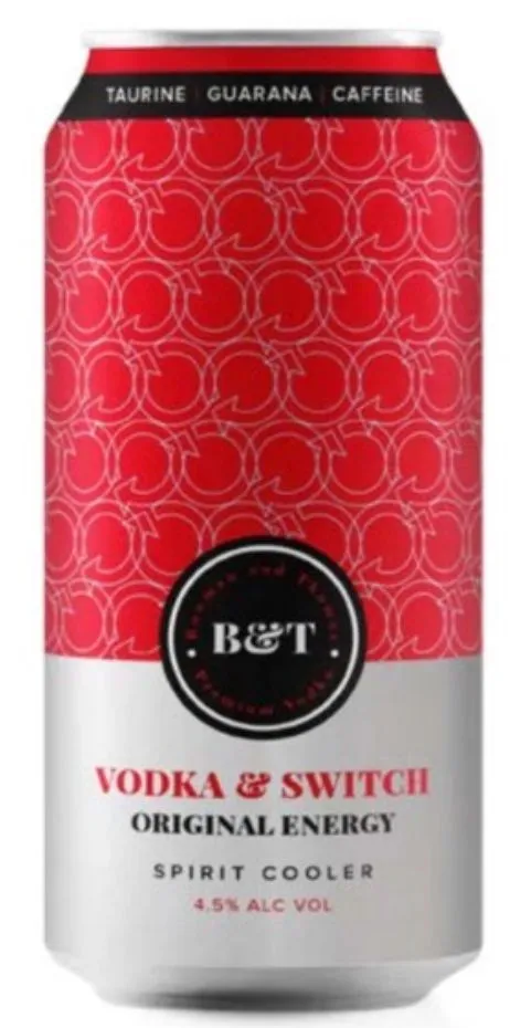 B&T Vodka & Switch energy cooler